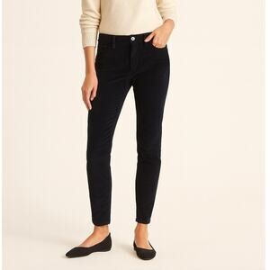 Banana Republic Skinny Ankle Cord Corduroy Pants Black